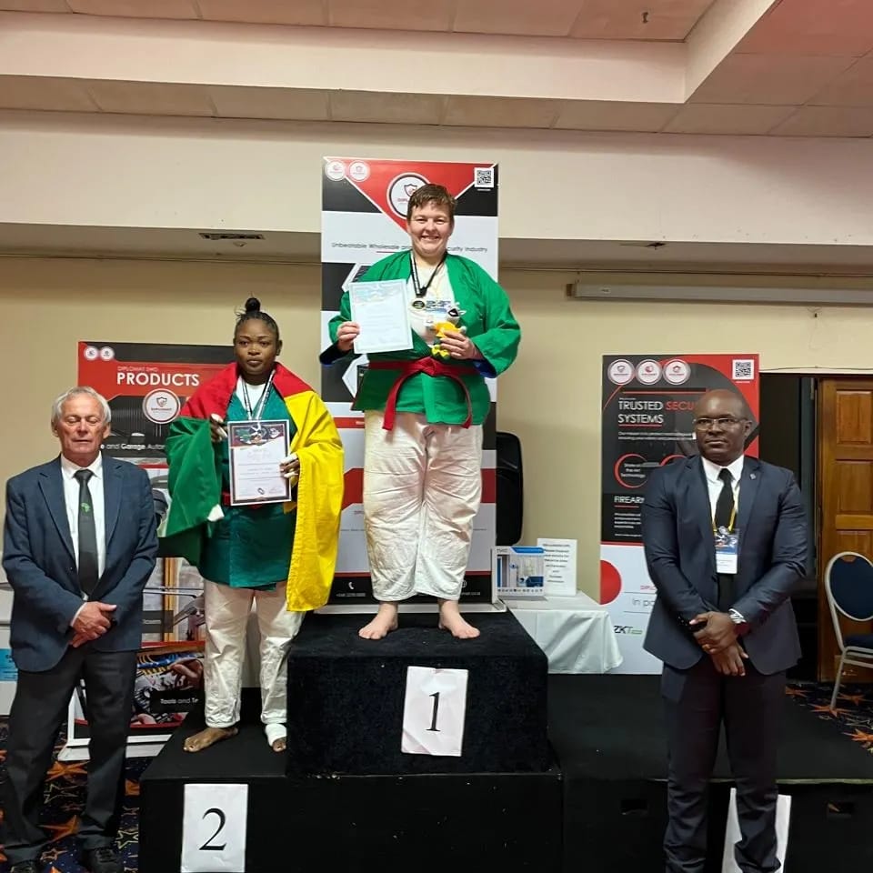 Senior women's open weight gold medalist Suandri Groenewald